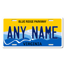 Personalized Virginia License Plate for Bicycles, Kid's Bikes & Cars Ver 4 picture