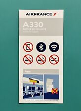 2023 AIR FRANCE SAFETY CARD — AIRBUS 330 picture