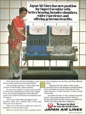 1984 JAL JAPAN AIR LINES Boeing 747 SUPER EXECUTIVE CLASS Stewardess ad advert picture