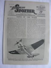 AEROPLANE SPOTTER March 9 1944 HP Halifax Liberator Percival Proctor Mignet Pou picture