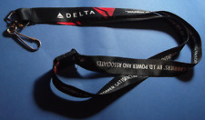 Delta Air Lines keychain neckstrap LANYARD ID Badge Holder, Keys, etc  picture