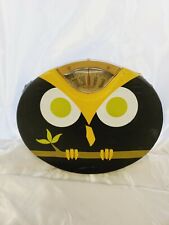 Vintage Brearley Counselor Bathroom Scale MCM RARE vinyl OWL DECOR 1960s *works* picture