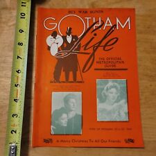 GOTHAM LIFE OFFICIAL METROPOLITAN GUIDE CHRISTMAN 1942 NEW YORK picture