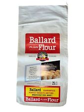 Ballards 25lbs Flour Sack Fabric Paper Label Empty Bag 26 Inches x 13 Inches picture