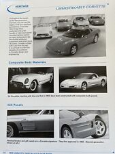 Chevrolet Corvette 1999 Specialist's Data Book Vintage Great Condition picture