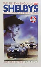 1965 Carroll Shelby R Model Ford Mustang AC Cobra Auto Racing Poster SVT SAAC picture