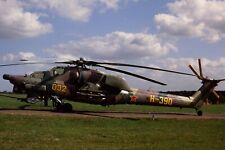 Original 35mm colour slide of Russian Air Force Mil Mi-28A '032 Yellow' picture