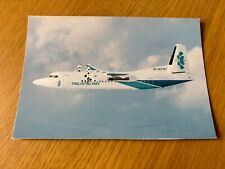 Pelangi Air Fokker 50 aircraft postcard picture