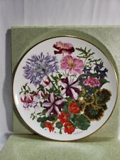 Wedgwood Franklin 1977 Porcelain Flowers of the Year  August 11.5” Excellent picture