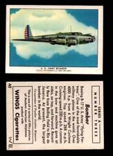 1940 Modern American Airplanes Series A Vintage Trading Cards Pick Singles #1-50 picture