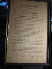 VINTAGE RICHMOND FREEMAN MEMORIAL CLINIC CERTIFICATE SIGNED AND FRAMED picture