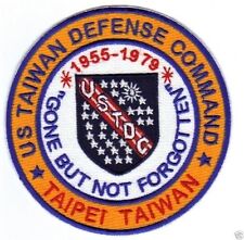 USAF BASE PATCH, US TAIWAN DEFENSE COMMAND.TAIPEI TAIWAN. GONE BUT NOT FORGOTTEN picture
