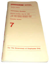 JULY 1995 NORFOLK SOUTHERN TENNESSEE DIVISION EMPLOYEE TIMETABLE #7 picture