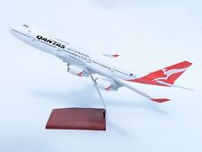 Qantas B 747 Medium  Plane Model   On Stand Apx 37cm x 35 Cm Resin Airplane picture