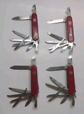 LOT of 4 SWISS ARMY VICTORINOX RANGER POCKET KNIVES MULTI-TOOL ~ HEAVY WEAR  picture