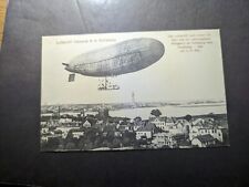 Mint Germany French Aviation Airship Zeppelin Postcard Parseval 6 in Schleswig picture