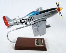 USAF P-51D Mustang Chuck Yeager Signed Desk Display WW2 Model 1/24 AK Airplane picture