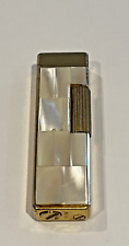 VTG Mother Of Pearl & Gold Tone WIN Cigarette Lighter-Japan- 1950's picture