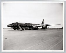 Airlift Jet Trader Airlines Douglas DC 8F Aviation Airplane 1960s B&W Photo #2C2 picture