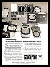 1969 Sanderson Films Inc Aviation Visual Aids Computer Vintage PRINT AD  picture