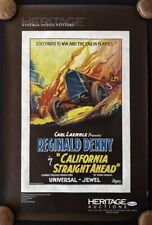 California Straight Ahead Movie Heritage Vintage Movie Auction Poster picture