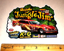 NHRA Drag Racing Revell's JUNGLE JIM Chevrolet Chevy Camaro Sticker Decal Ver 4 picture