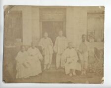 ORIGINAL CHINESE ASIAN FAMILY VINTAGE PHOTO VERY RARE VICTORIAN picture