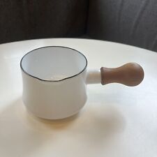 Dansk Kobenstyle White Butter Warmer With Wood Handle, Barely Used, MCM picture