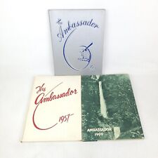 Lot of 3 Vintage Yearbooks 1956, 57, 59 Multnomah Bible w/ Signatures, Ephemera picture