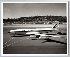 Aviation Airplane Air France Airlines Boeing 707 1960s B&W 8x10 Photo C2 picture