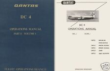 Douglas DC-4 historic vintage aircraft manual archive 1950's Qantas RARE PERIOD  picture
