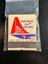MATCHBOOK - NORTHWEST ORIENT AIRLINES - PRINTED STICKS - UNSTRUCK picture