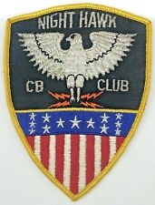 Night Hawk CB Radio Club Vintage Embroidered Patch Eagle picture