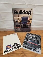 Vintage MACK Truck Dealership Brochure Literature 1980's 2019 Bulldog #26 picture