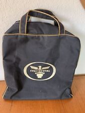 VTG Continental Airlines Travel Bag Thunderbird Cloth Exterior Metal Zipper picture