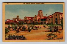 Tucson AZ-Arizona, United States Veterans' Hospital, Antique, Vintage Postcard picture