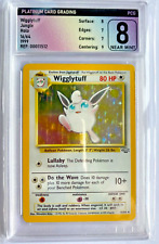 Pokémon Card Wigglytuff 16/64 Base Set Rare 1999 PGS Grade 8 Holo Jungle picture
