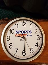 Rare Sports Direct Wall Clock 12 Inch X 12 Inch Vgc picture