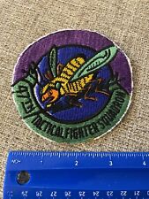USAF 47th Tactical Fighter Squadron Patch Sq US Air Force picture