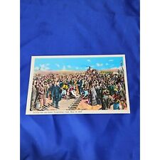 Driving The Last Spike Postcard Transcontinental Railroad White Border Divided picture
