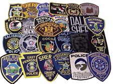 LOT OF 25 DIFFERENT POLICE PATCH / PATCHES  NEW UNUSED CONDITION  LOT 4-11 picture