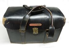 VINTAGE LEATHER SOUTH WEST AIRLINES PILOT BAG WITH BRASS NAME PLATE 17