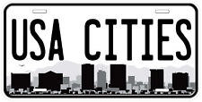 USA Cities Skyline Tag Novelty Car License Plate picture