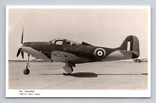 RPPC RAF Bell Aircobra Fighter Aircraft P-39? FLIGHT Photograph Postcard picture
