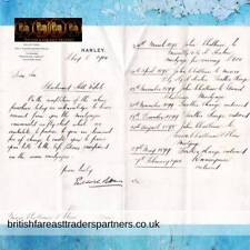 ANTIQUE 1900 PADDOCK & SONS SOLICITORS BLACKWOOD HILL ESTATE Handwritten LETTER picture