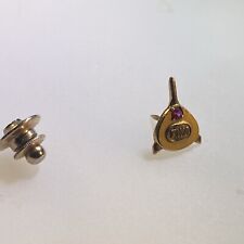 VINTAGE 1960's TWA TIE TAC TWA AIRLINES 10K GOLD LAPEL PIN picture