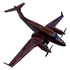 King Air 350 Mahogany Wood Desktop Airplane Model picture