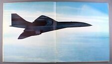 BAC AEROSPATIALE CONCORDE MANUFACTURERS BROCHURE GREAT PICTURES SEAT MAP 1973  picture