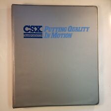 Vintage CSX Railroad Supervisor Workbook 