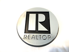 REALTOR Branded 3 inch Round Auto Emblem - Silver 